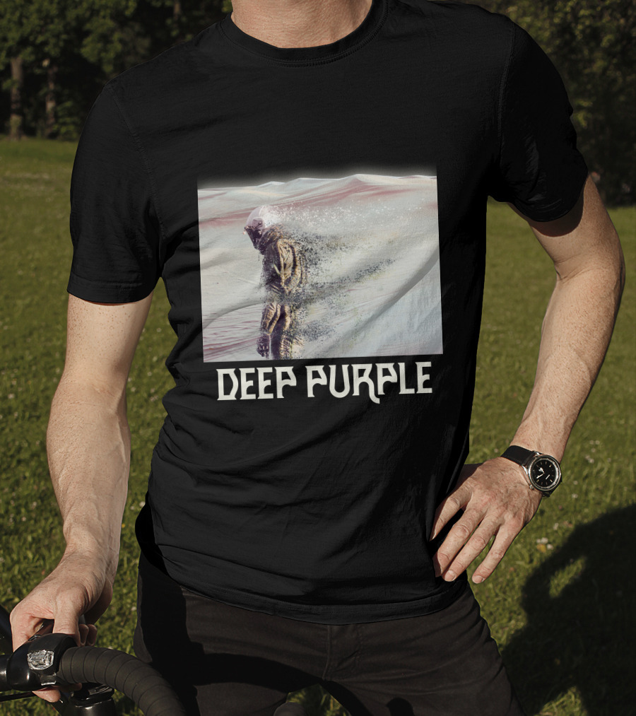 Deep Purple Sandstorm Soldier In Desert Scene T-Shirt