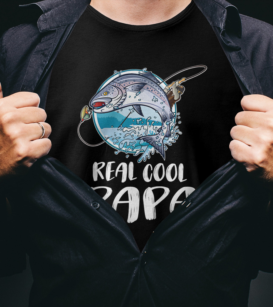 Real Cool Papa Fishing T-Shirt
