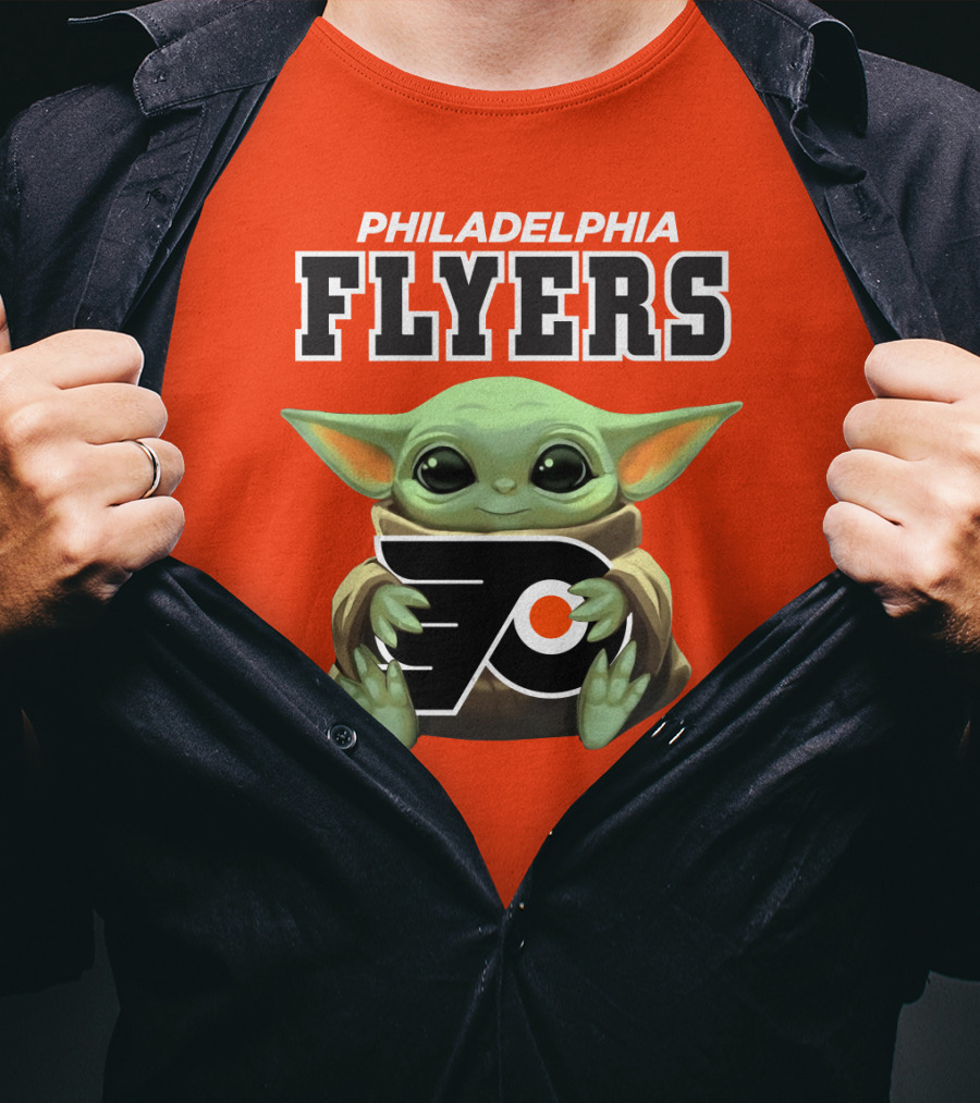 Philadelphia Flyers Baby Yoda T-Shirt
