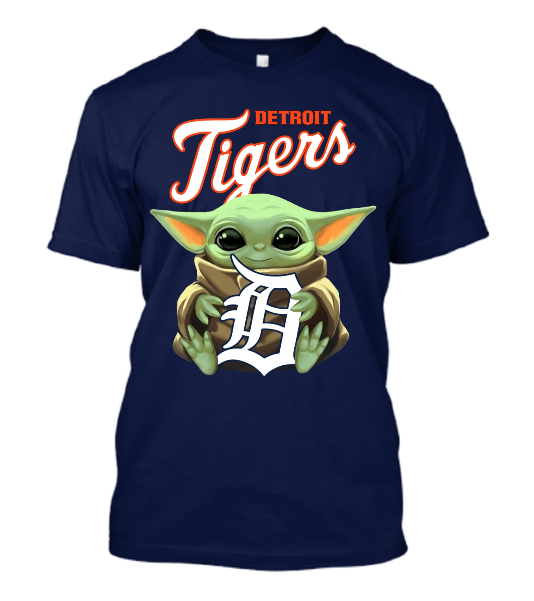 Detroit Tigers Baby Yoda T-Shirt