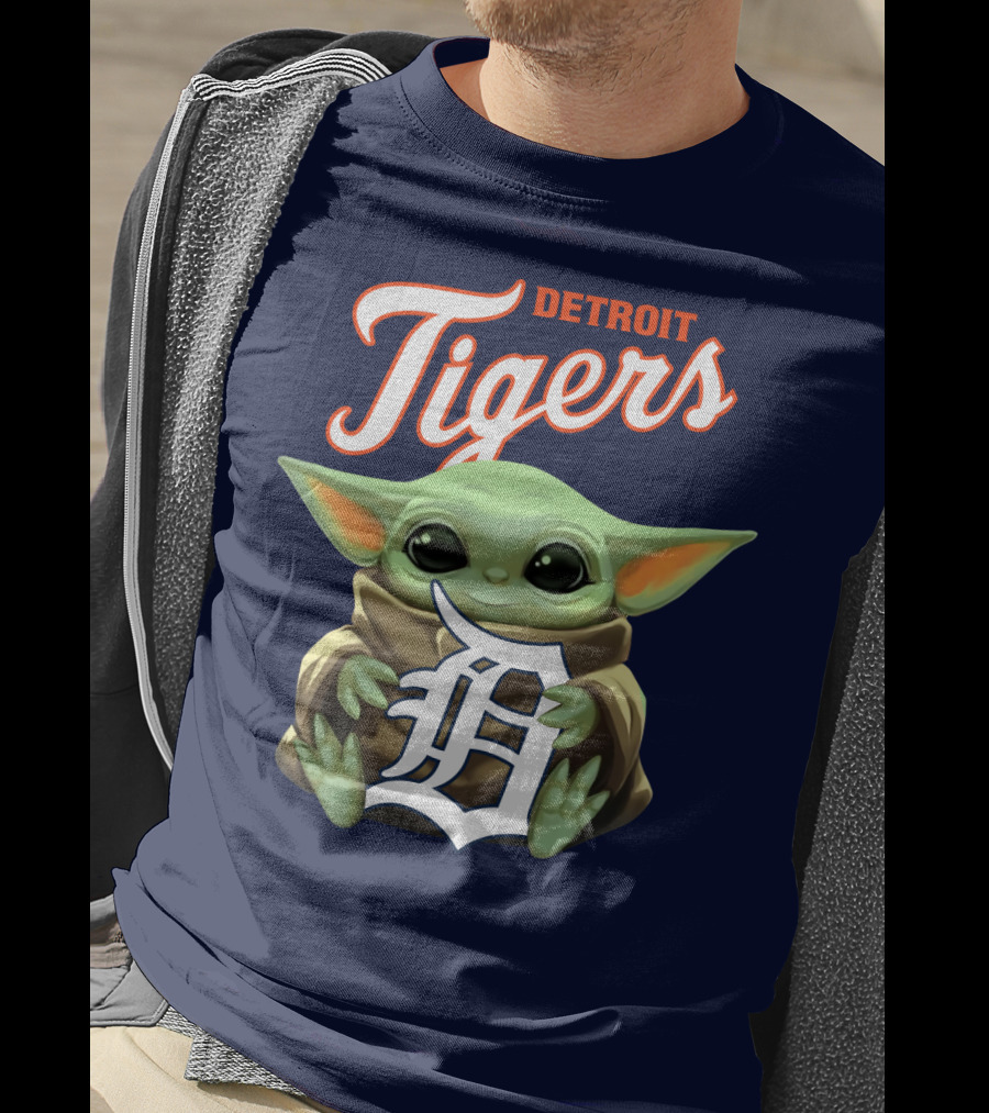 Detroit Tigers Baby Yoda T-Shirt