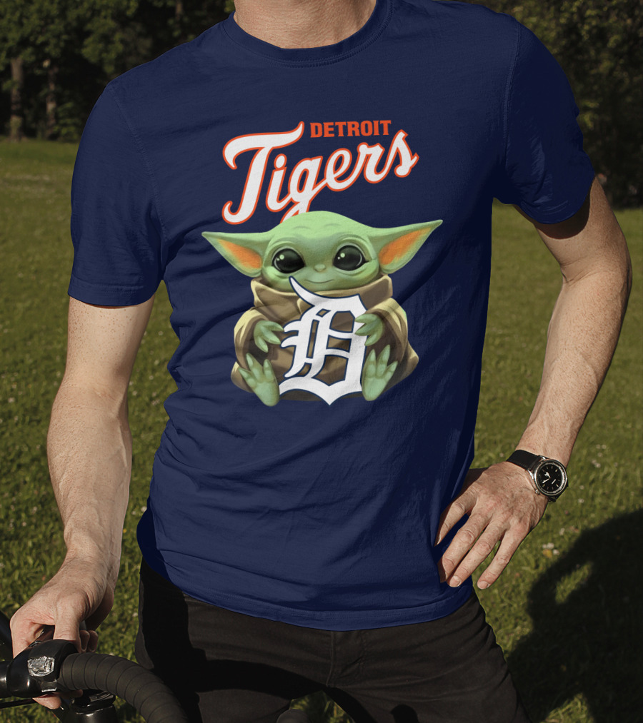 Detroit Tigers Baby Yoda T-Shirt
