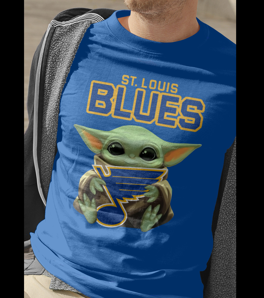 St. Louis Blues Baby Yoda T-Shirt