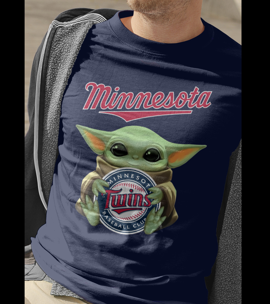 Minnesota Twins Baby Yoda Minnesota Baseball Club T-Shirt