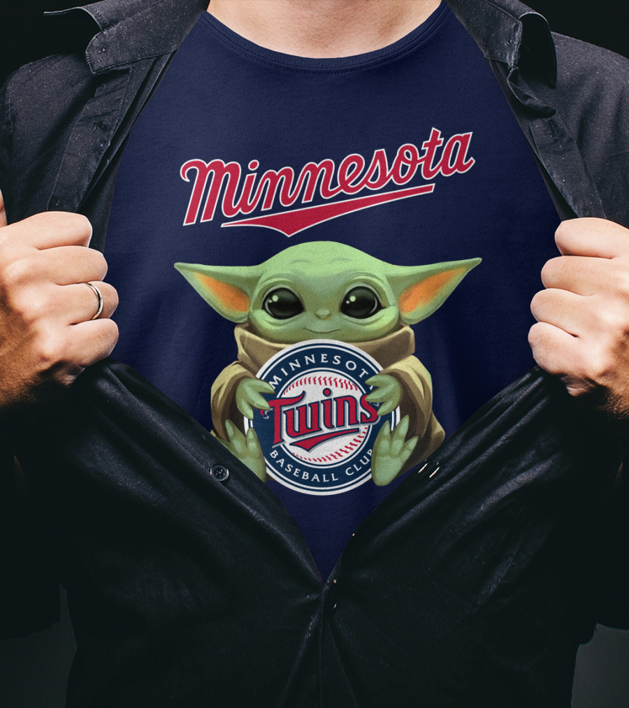Minnesota Twins Baby Yoda Minnesota Baseball Club T-Shirt
