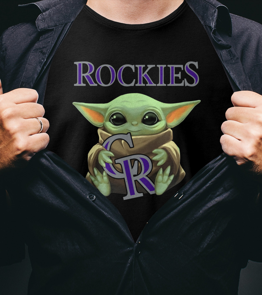 Baby Yoda Rockies CR T-Shirt