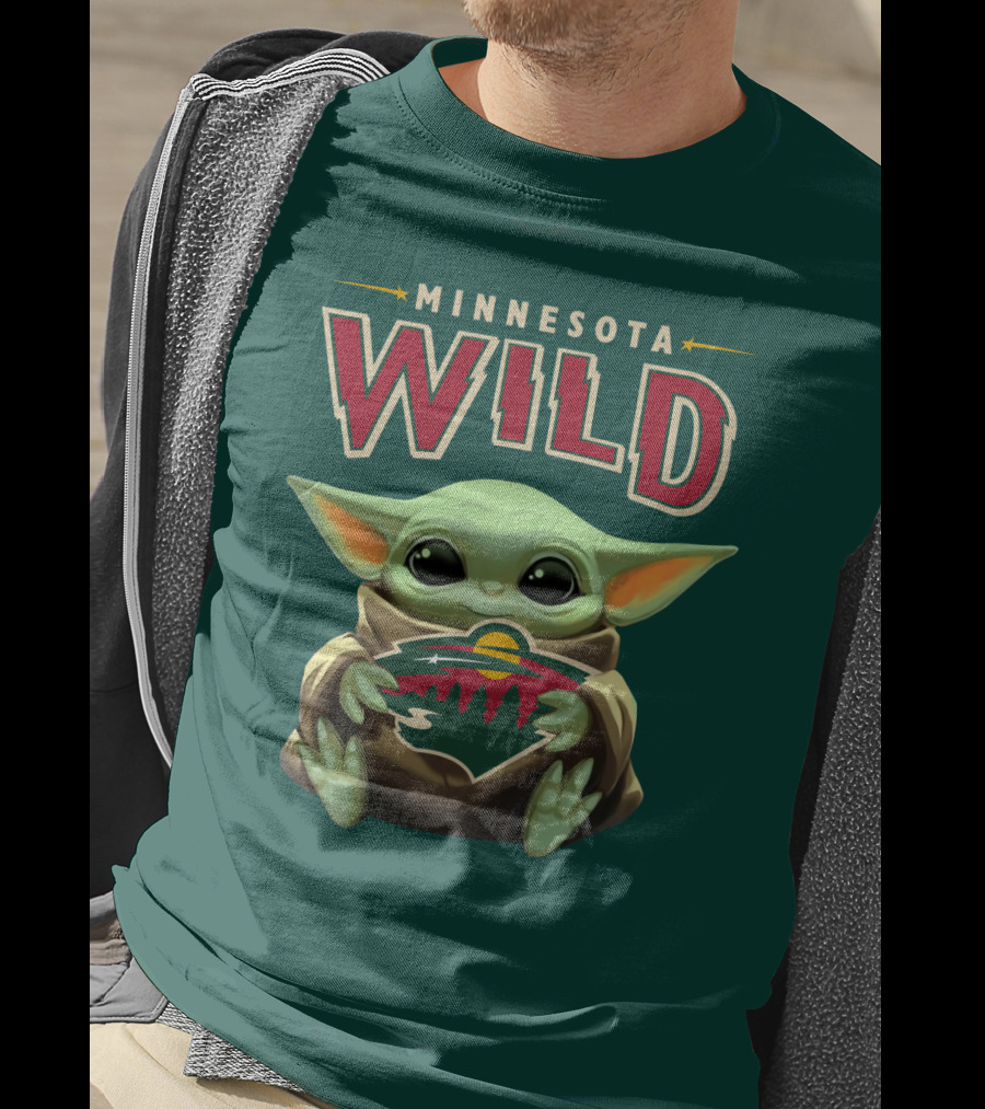 Minnesota Wild Baby Yoda T-Shirt