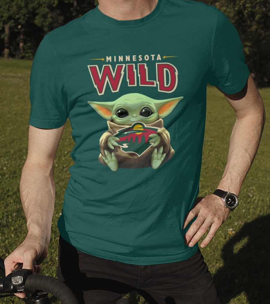 Minnesota Wild Baby Yoda T-Shirt