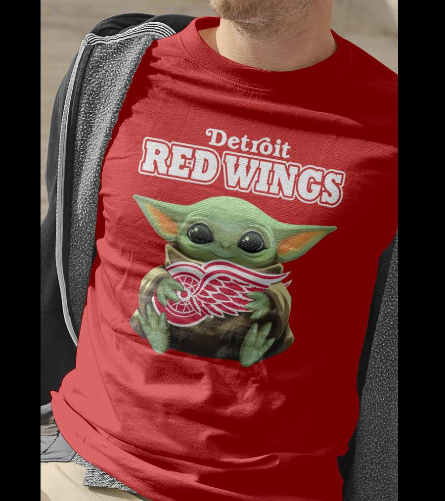 Detroit Red Wings Baby Yoda T-Shirt