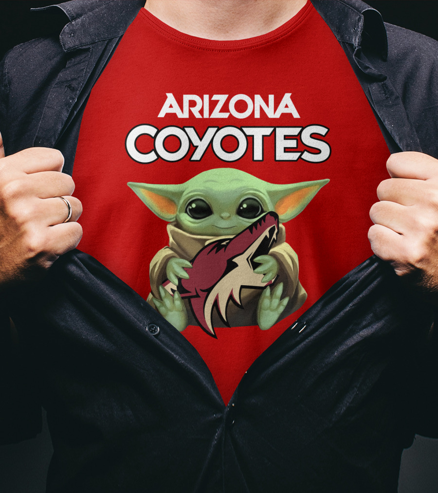 Arizona Coyotes Baby Yoda T-Shirt