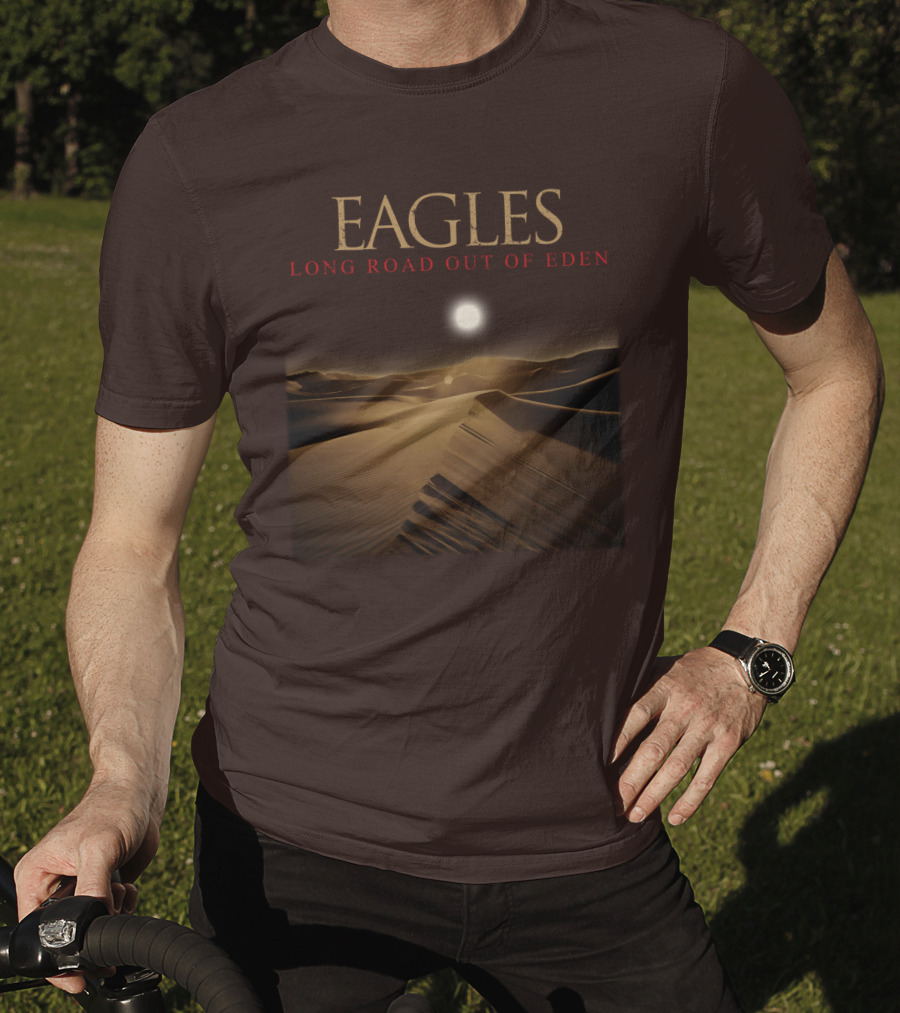 Eagles Long Road Out Of Eden Desert Scene T-Shirt