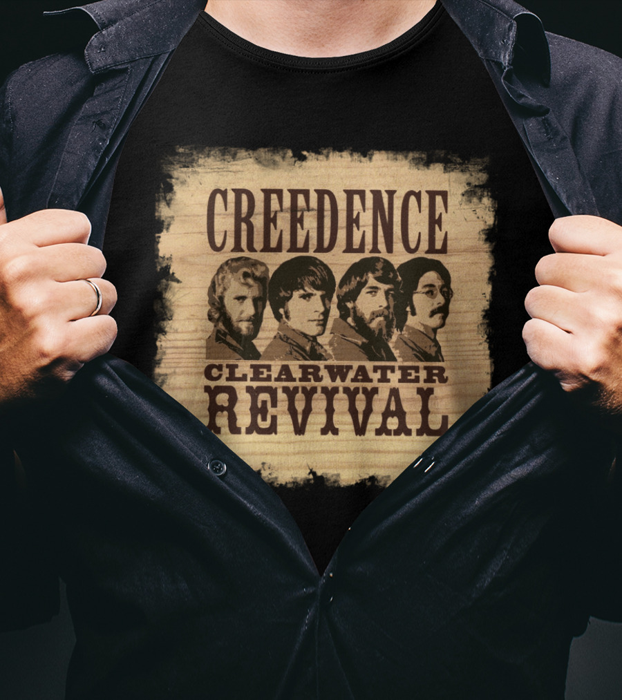 Creedence Clearwater Revival Band Portrait T-Shirt