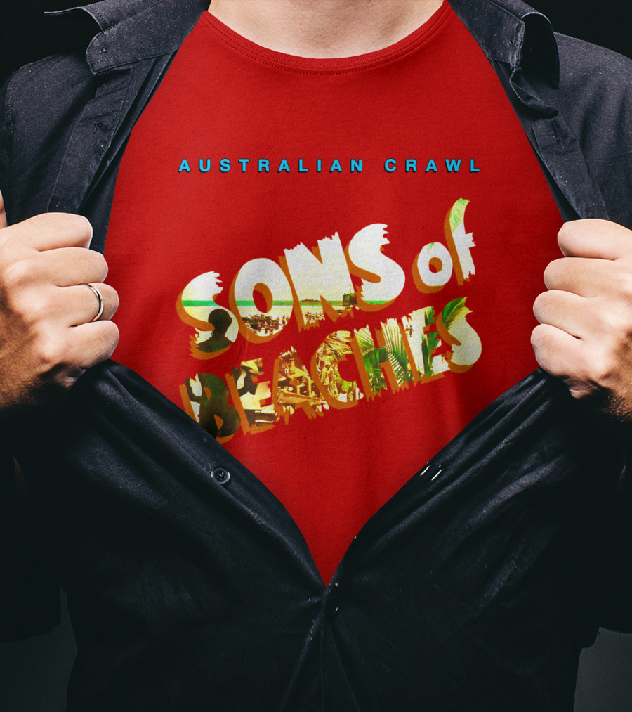 Australian Crawl Sons Of Beaches T-Shirt