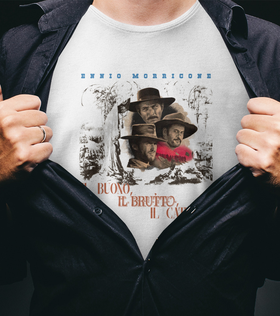 Ennio Morricone IL Buono IL Brutto IL Cattivo T-Shirt