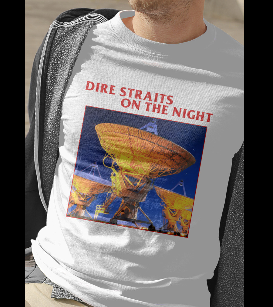 Dire Straits On The Night Satellite Dishes T-Shirt