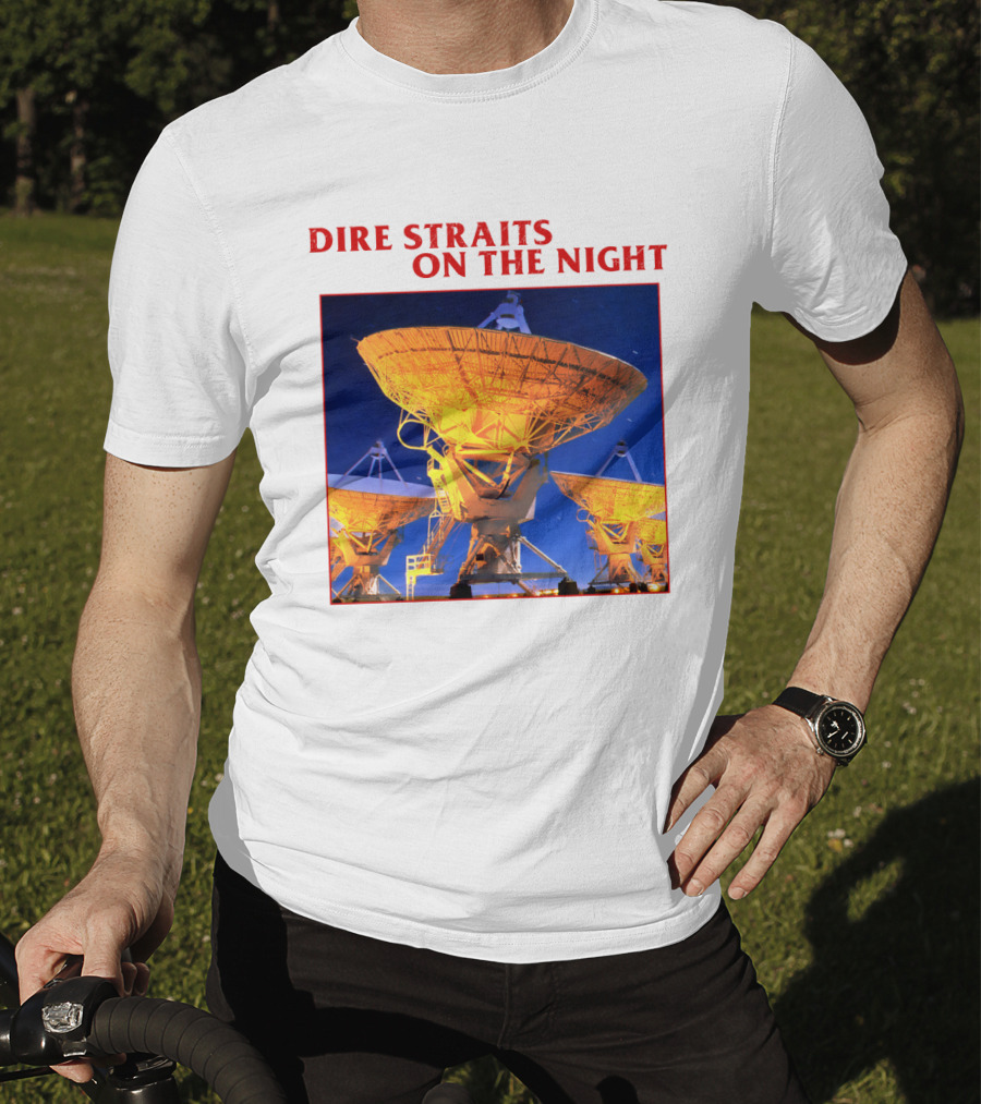 Dire Straits On The Night Satellite Dishes T-Shirt