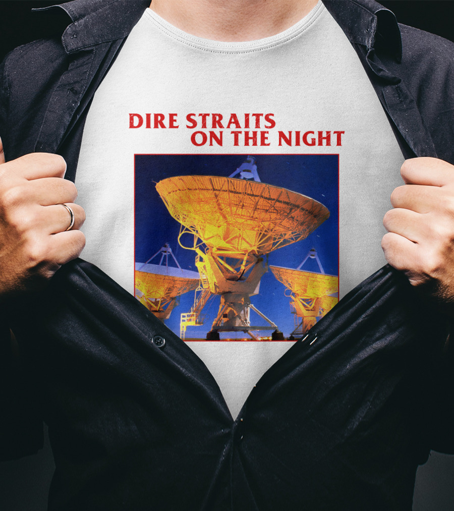 Dire Straits On The Night Satellite Dishes T-Shirt
