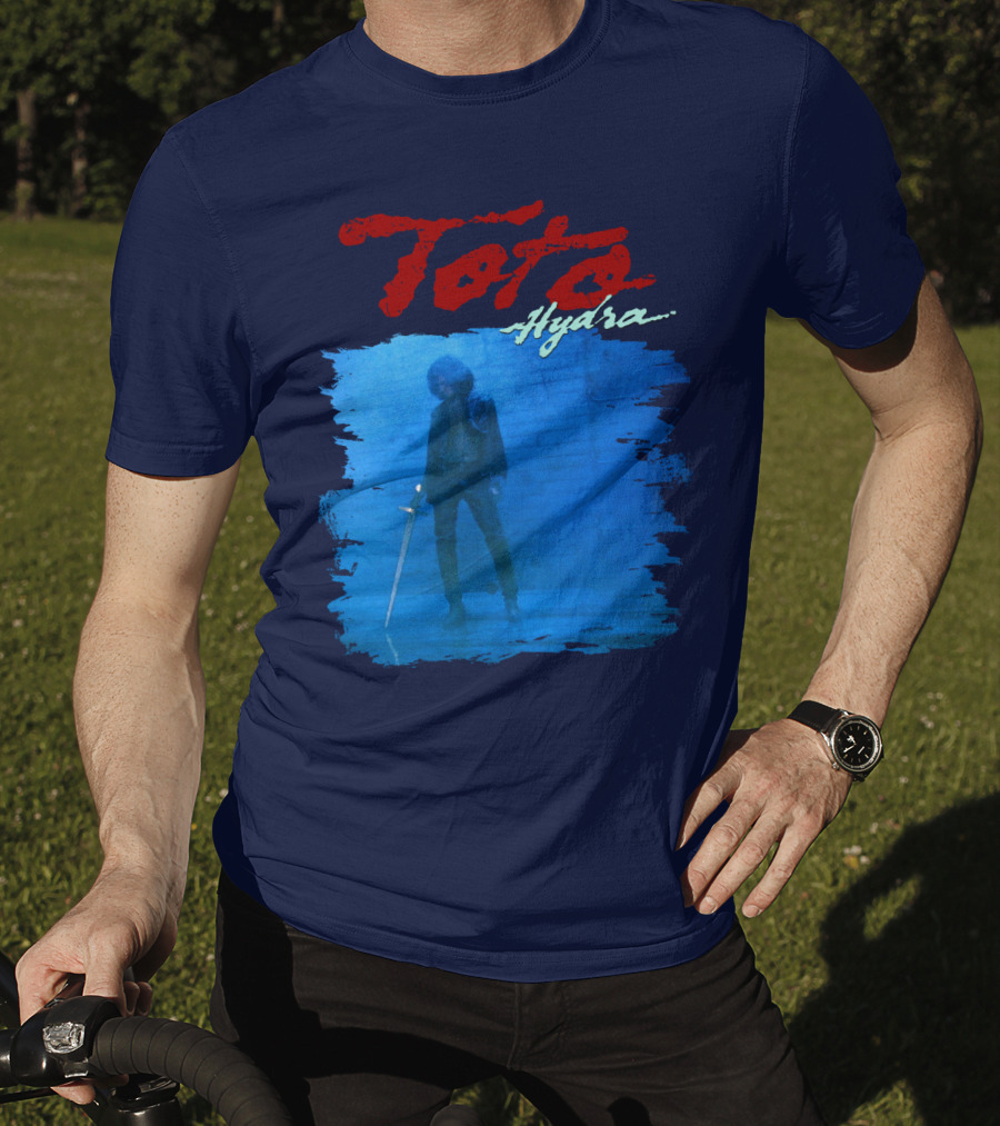 Toto Hydra Sword Figure Blue Square T-Shirt
