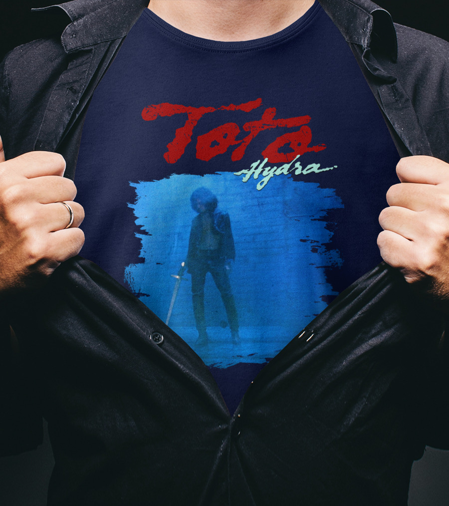 Toto Hydra Sword Figure Blue Square T-Shirt