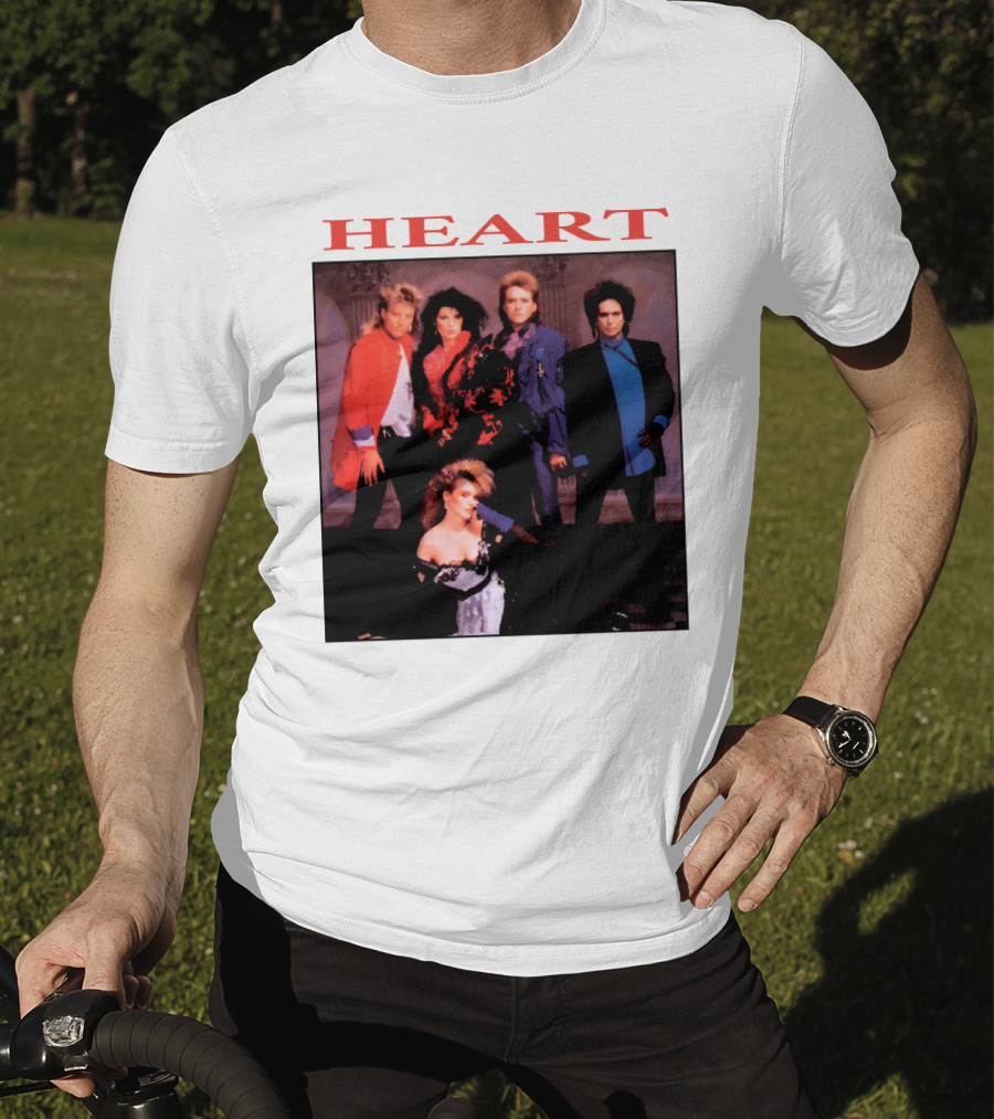 Heart Band Group Members Photograph T-Shirt