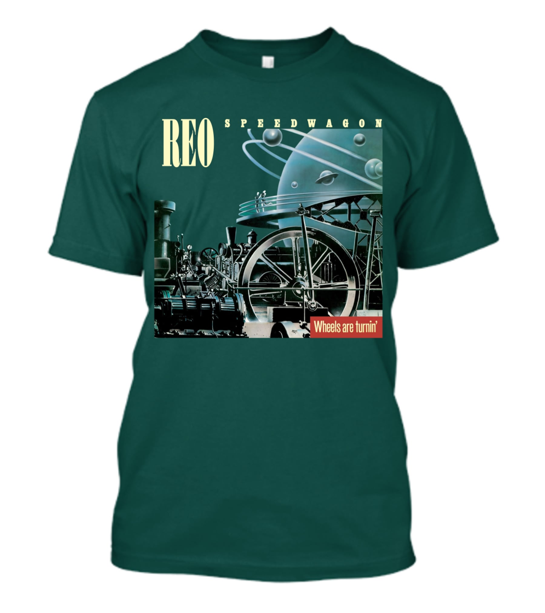 REO Speedwagon Wheels Are Turnin' Album Cover T-Shirt