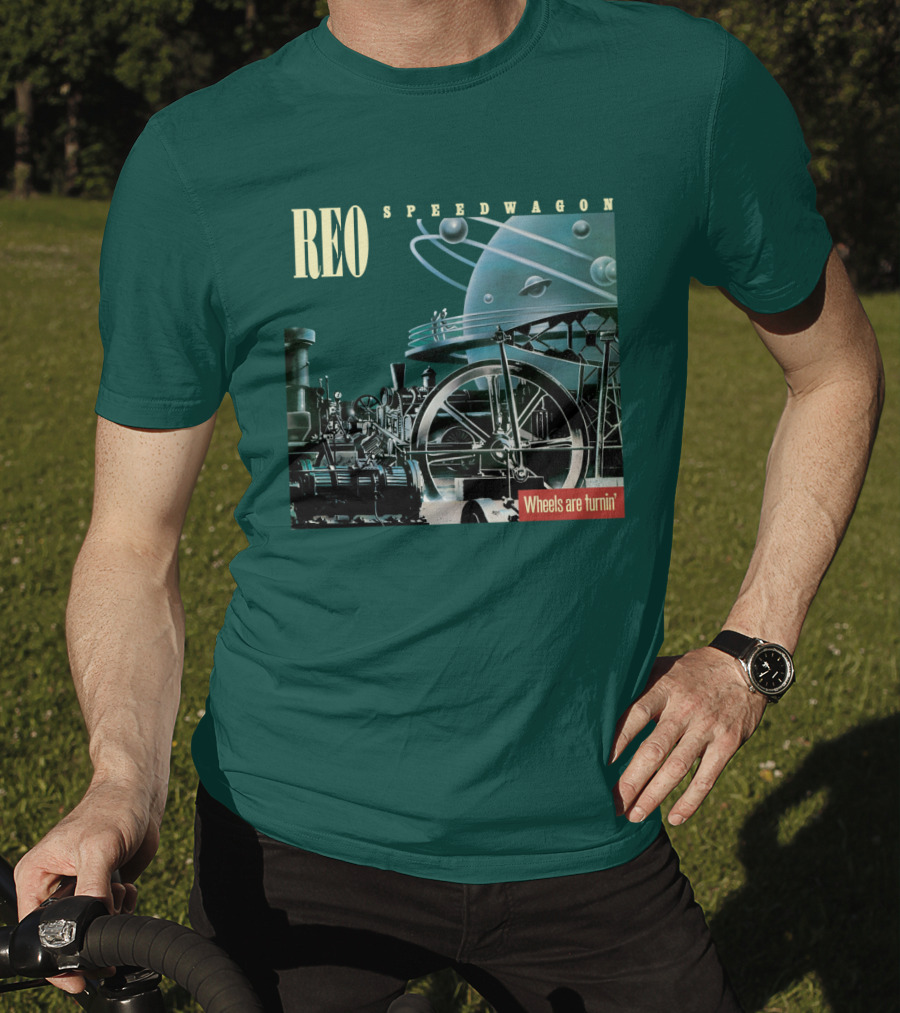 REO Speedwagon Wheels Are Turnin' Album Cover T-Shirt