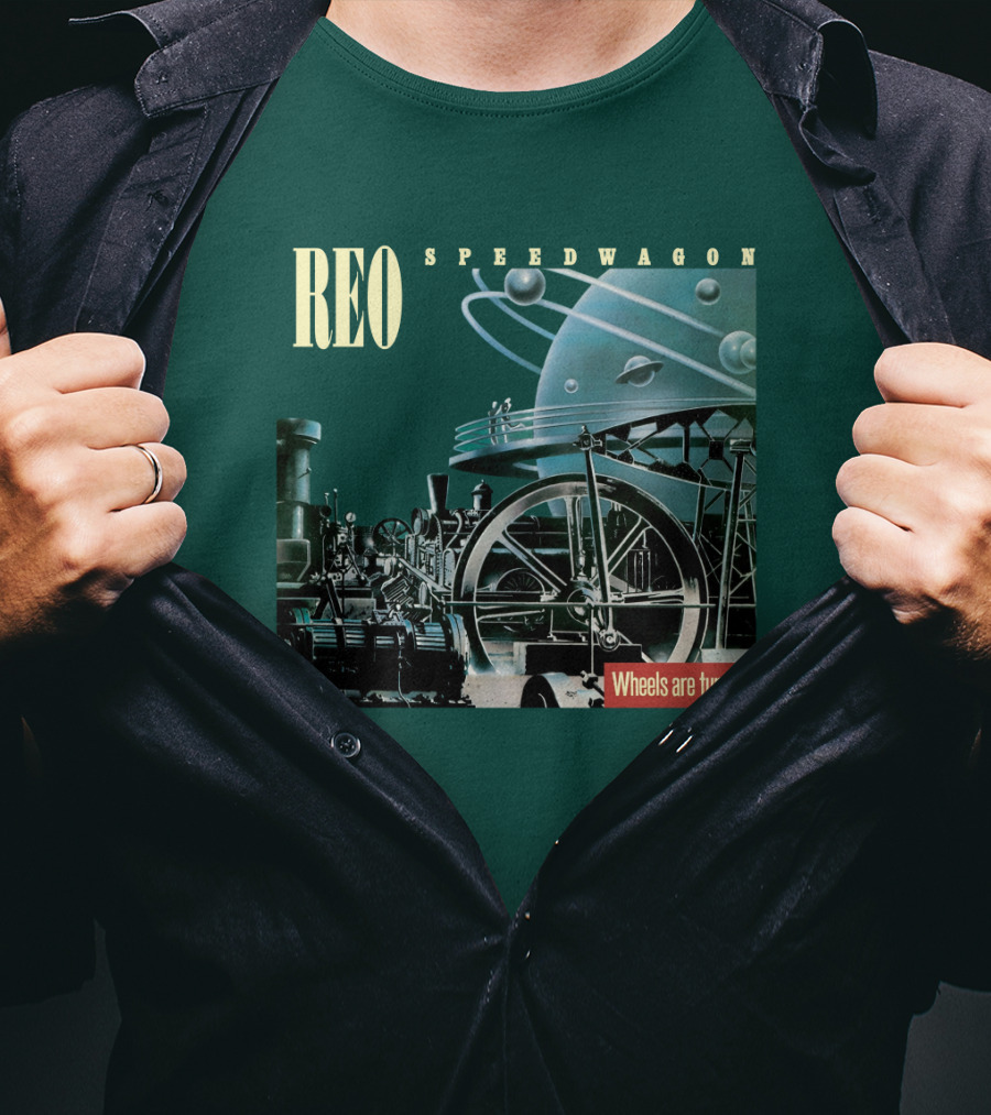 REO Speedwagon Wheels Are Turnin' Album Cover T-Shirt