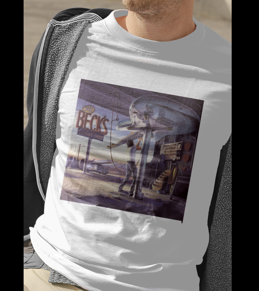 Jeff Beck Guitar Shop Playing On Air Performance Guitar Gig T-Shirt