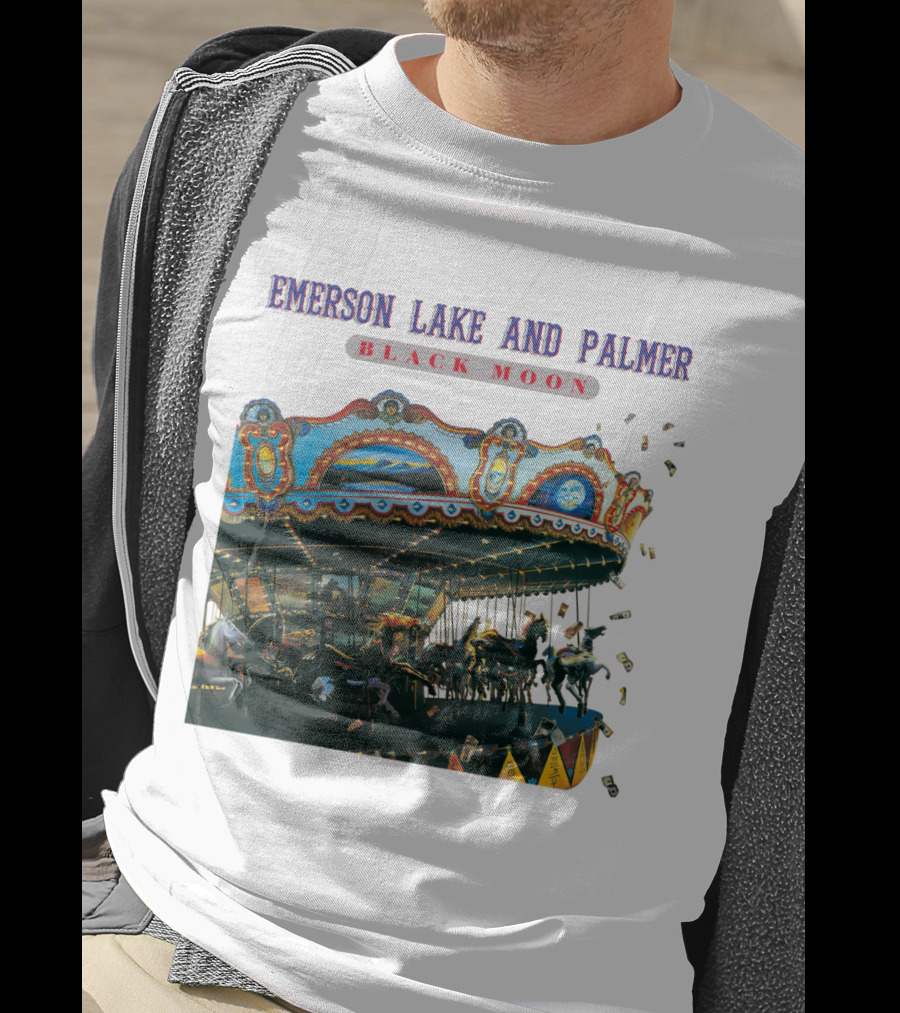 Emerson Lake And Palmer Black Moon Carousel T-Shirt