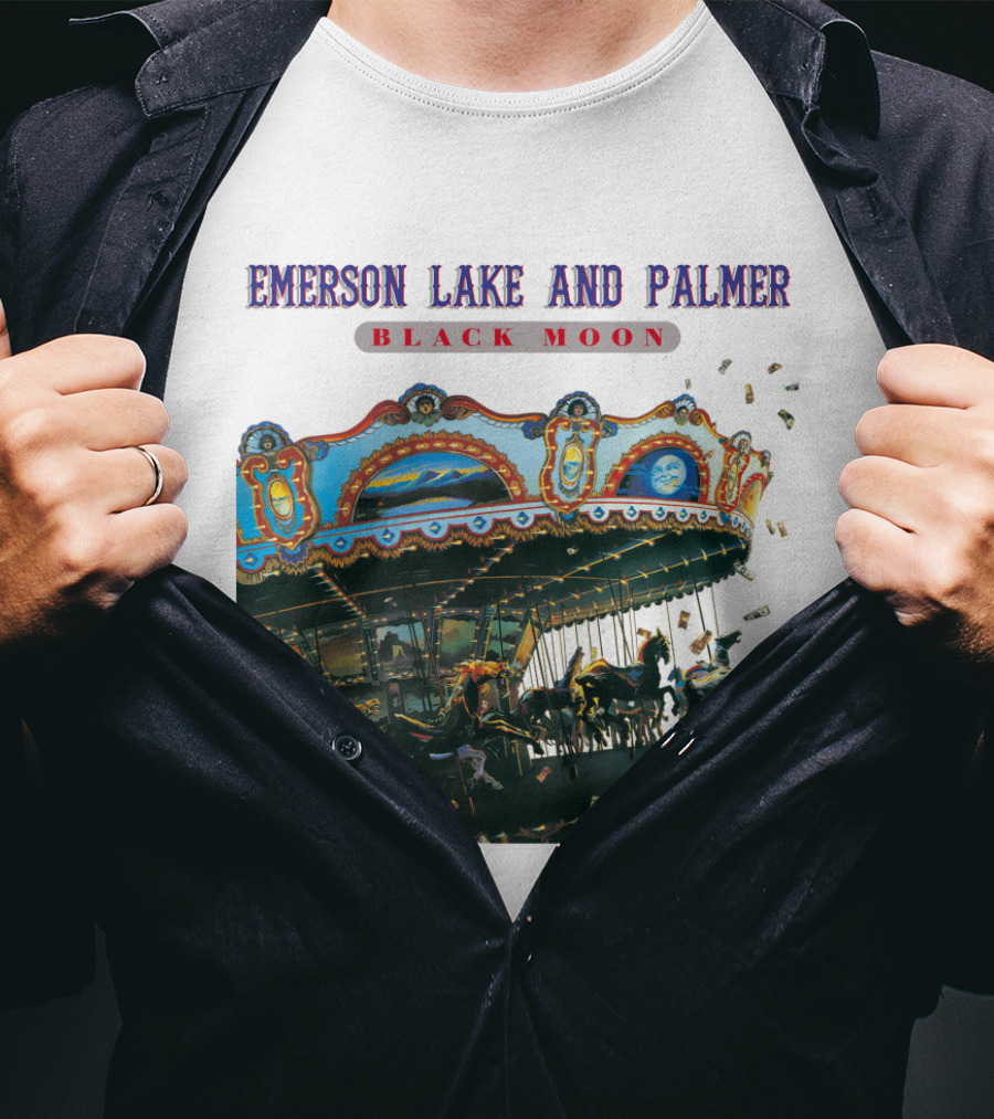 Emerson Lake And Palmer Black Moon Carousel T-Shirt