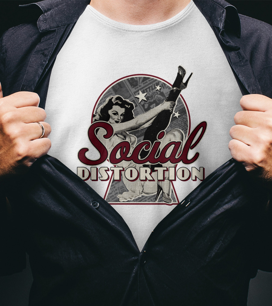 Social Distortion Retro Pin-Up Star T-Shirt