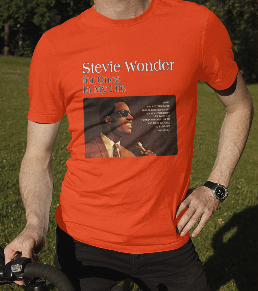 Stevie Wonder For Once In My Life Album Sunny You Met Your Match Songs T-Shirt