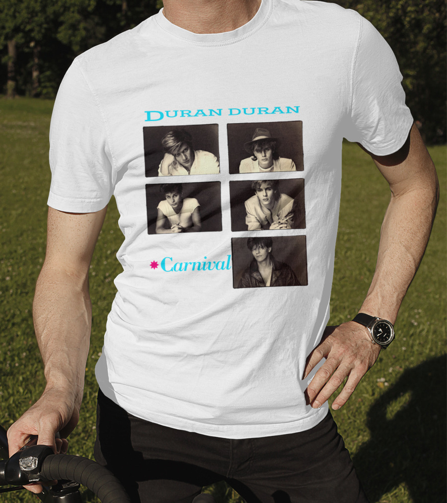 Duran Duran Carnival Album Cover Vintage Black And White Photos T-Shirt