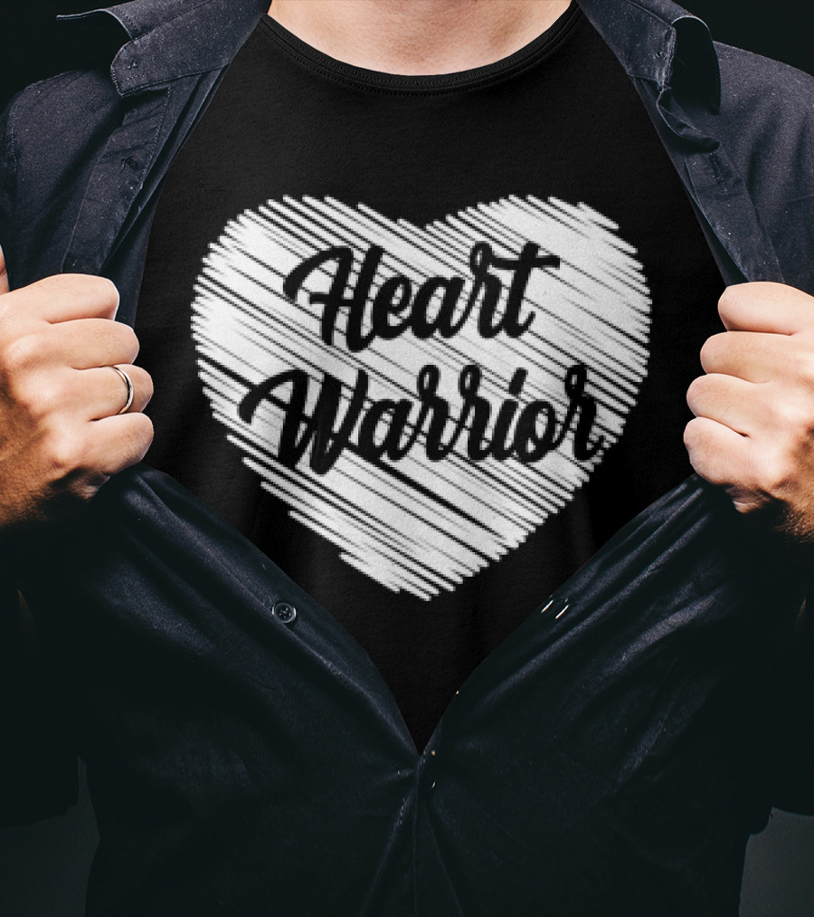 Heart Warrior Wear Red Heart Disease Awareness T-Shirt