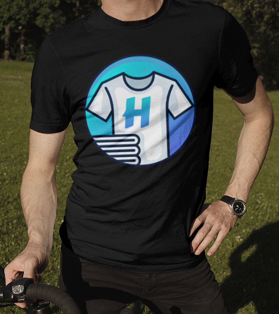 Hafrito H Logo On Shirt With Folded Laundry T-Shirt