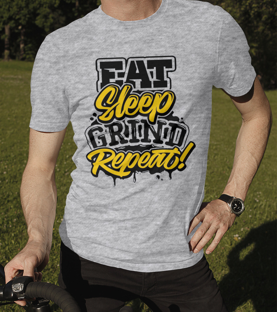 Jordan 11 Gamma Blue Eat Sleep Grind Repeat Routine T-Shirt