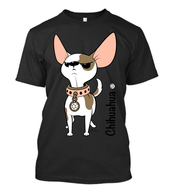 Chihuahua With Attitude Wearing Sunglasses And Collar T-Shirt