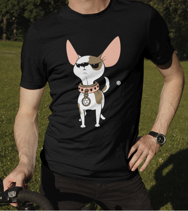 Chihuahua With Attitude Wearing Sunglasses And Collar T-Shirt