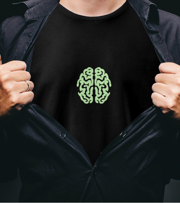 Nerdcore Brain Atomic Nucleus T-Shirt