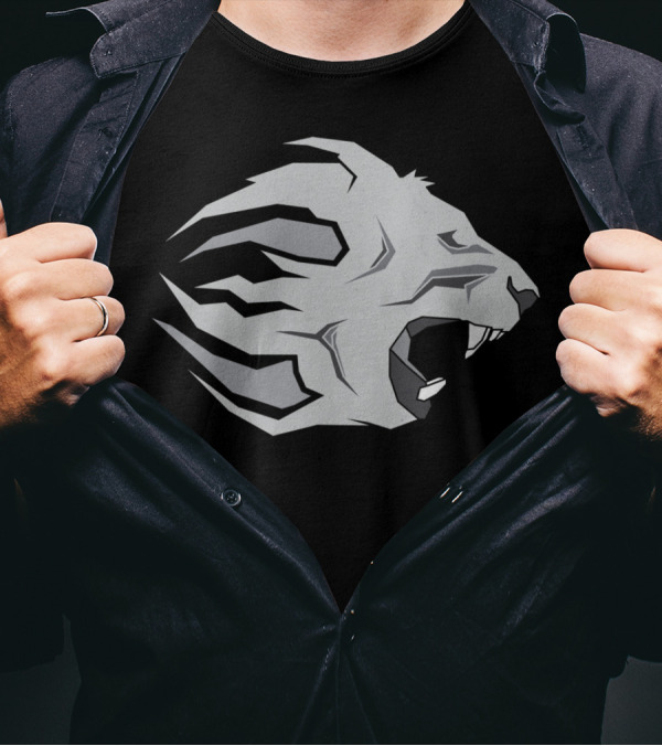 Crusader Lion Roaring Head Emblem T-Shirt