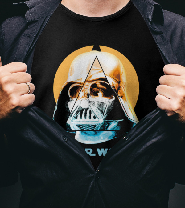 Star Wars Geometric Darth Vader Triangle T-Shirt