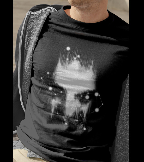 My Own Galaxy Cosmic Face In Starry Network T-Shirt