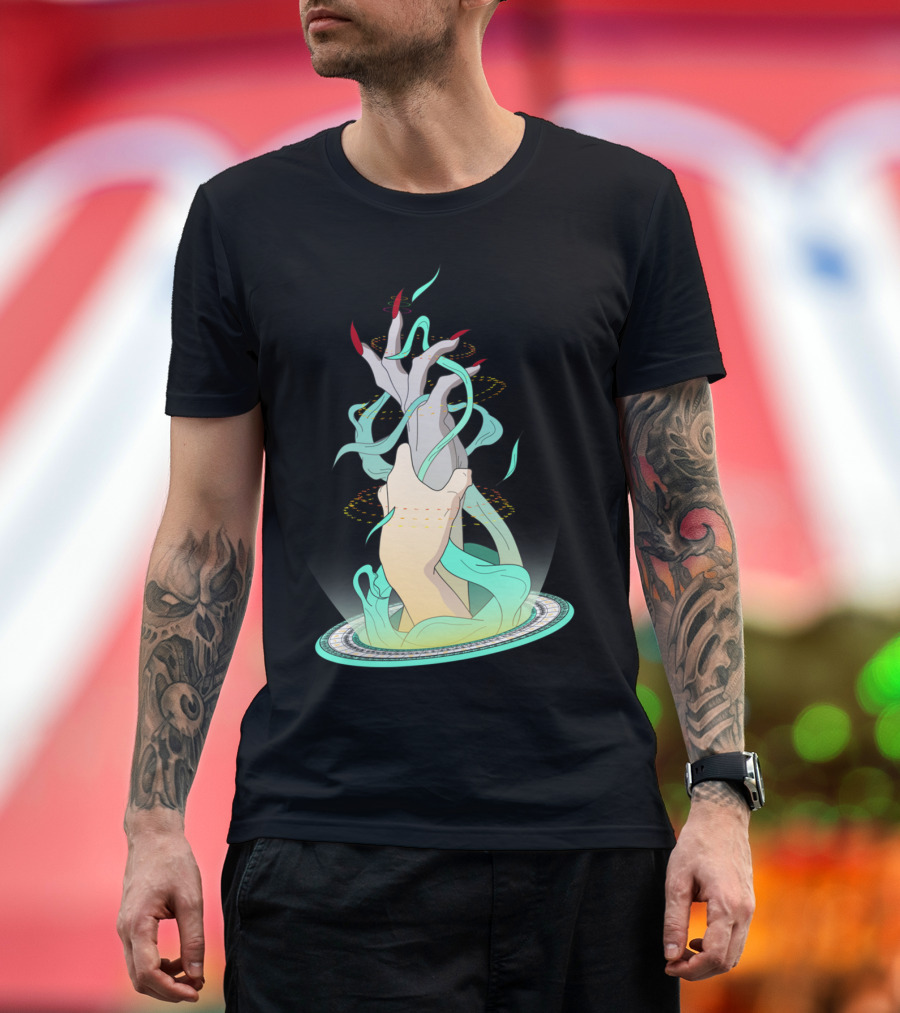 Transformation T - Hand Reaching Through Portal with Mystical Energy T-Shirt
