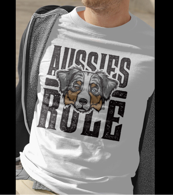 Aussies Rule Australian Shepherd Dog T-Shirt