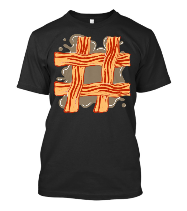 Bacon Hashtag Strips T-Shirt