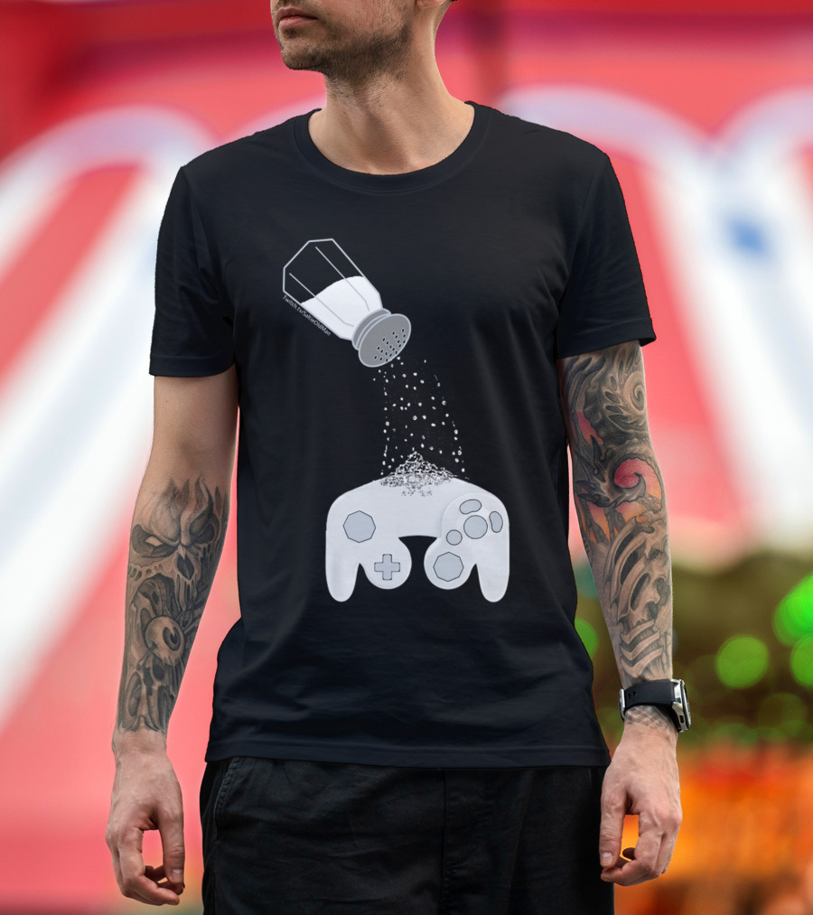 Saltie Controller Twitch Gamers Salt Shaker Controller Mix T-Shirt