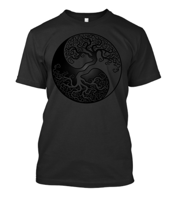 Tree Of Life Yin Yang Roots And Branches Harmony T-Shirt