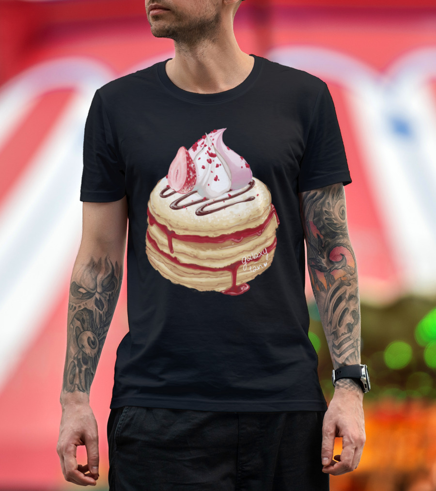 Galaxy Tan Dessert Pourm Strawberry Cream Drizzle T-Shirt