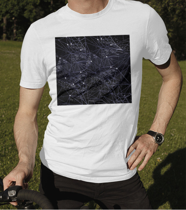 Geometry Of Space Network Stars Constellation T-Shirt