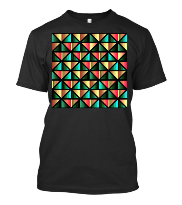 Emerald Triangles Geometric T-Shirt